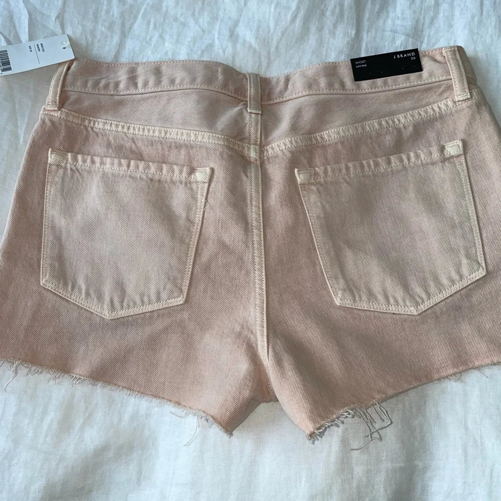 NWT J Brand Denim Cutoff Shorts | Light Pink Raw Hem | Size 26